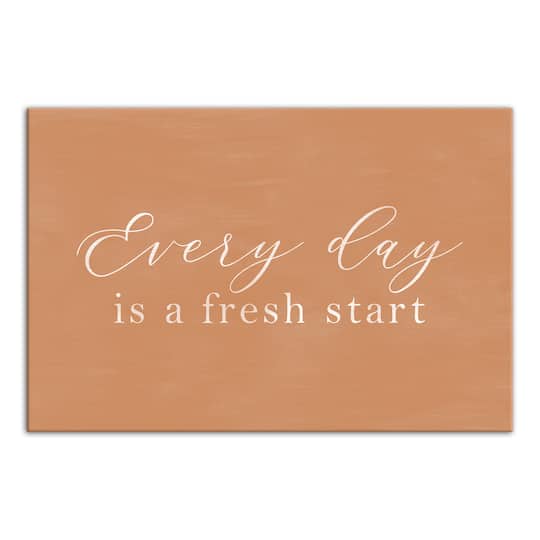 Fresh Start 18" x 12" Canvas Wall Art
